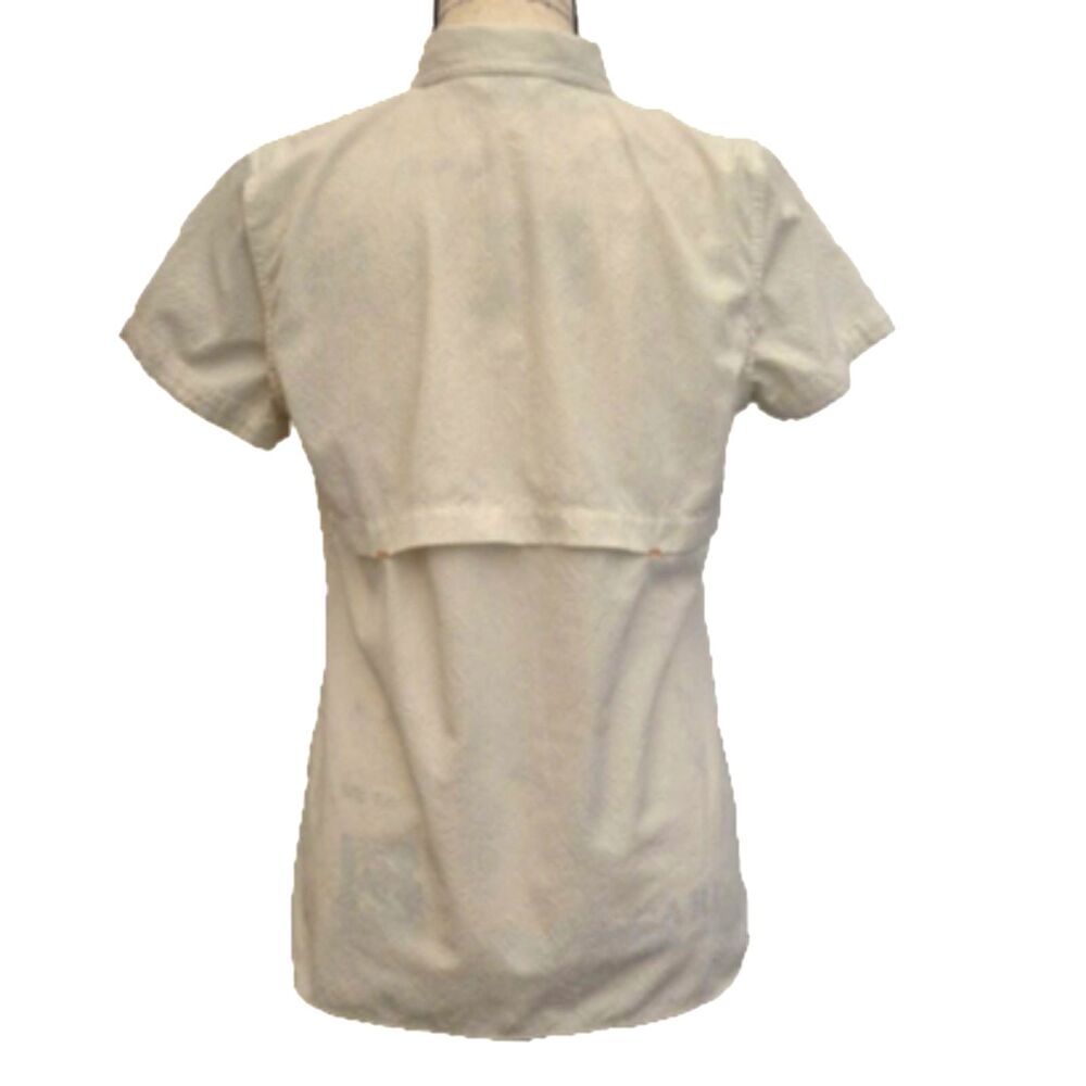 Orvis Vented Shirt S Button Down Short Sleeve Cream Color Fishing Performance - Picture 3 of 12